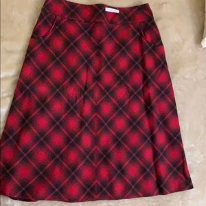 Authentic Pendleton Wool Plaid Lined skirt